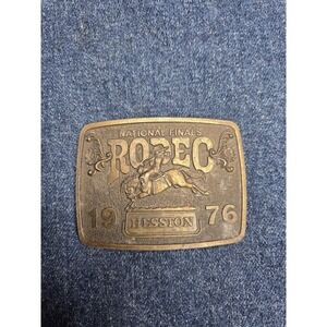 1976 Hesston NFR Championship Belt Buckle - Limited Edition